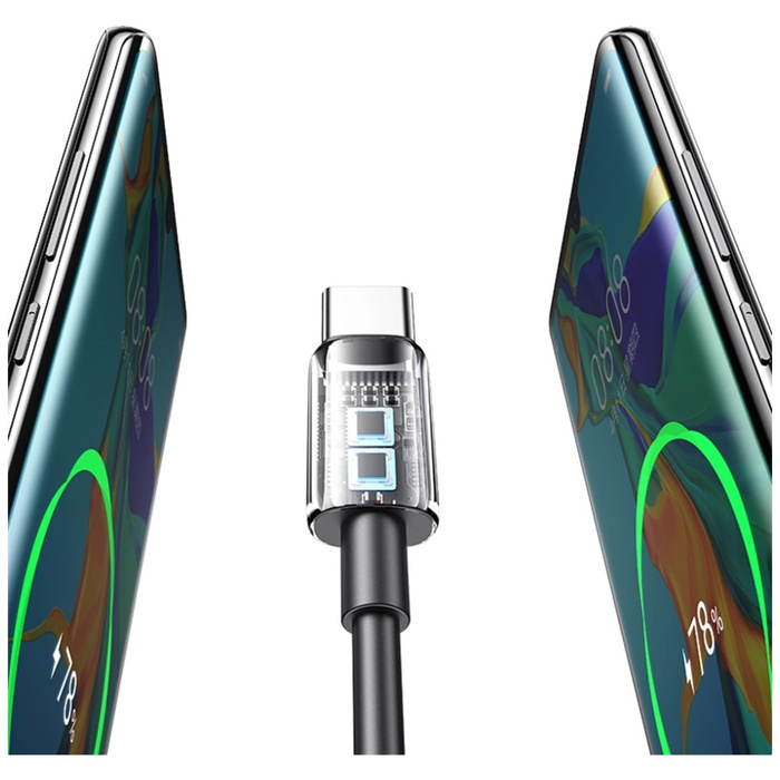 Kabel USAMS YD Series SJ708 18W 3A USB-A do USB-C 1m biały