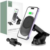 TECH-PROTECT MM15W-V1 MagNETIC MagSafe DASHBOARD &amp; VENT CAR MOUNT DRAHTLOSES LADEGERÄT 15W SCHWARZ