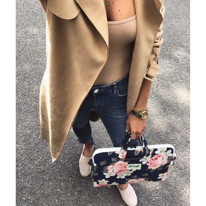 Puzdro CANVASLIFE Puzdro na Macbook Pro 15 Navy Rose