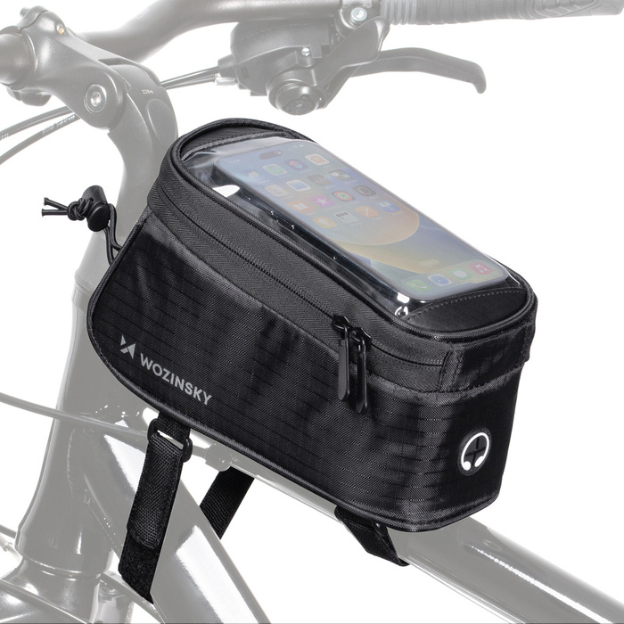 Wozinsky frame phone bag for bike frame phone case for 6.5 pouces 1.5L noir (WBB2BK)