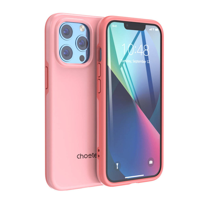 Choetech MFM Anti-drop case coque Fait pour MagSafe à iPhone 13 Pro Max rose (PC0114-MFM-PK)