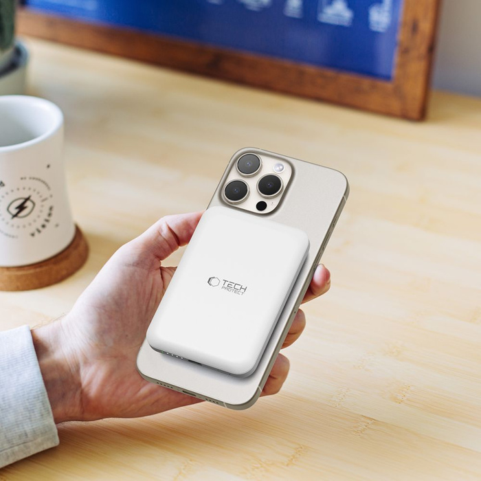 TECH-PROTECT PB10 LIFEMag MagSafe POWER BANK 5000MAH WEISS