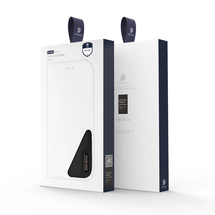 Dux Ducis Hivo Hülle mit Klappe und RFID-Blockierung für Samsung S24 Galaxy Ultra – Schwarz