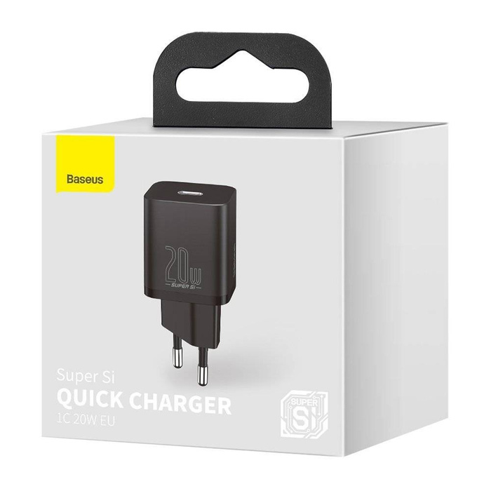 Baseus Super Si 1C fast wall charger USB Type C 20 W Power Delivery black (CCSUP-B01)