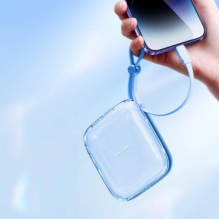 Joyroom powerbank 10000mAh Jelly Series 22.5W with built-in Lightning cable blue (JR-L003)