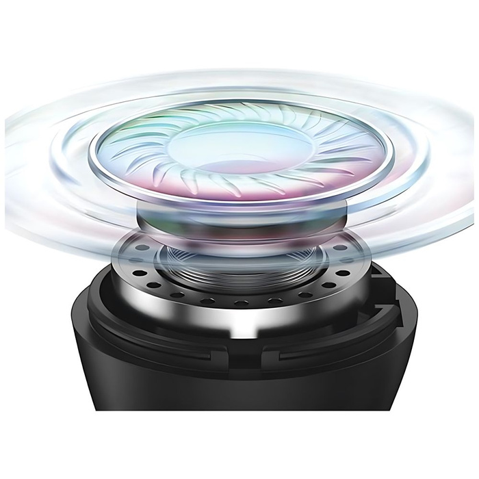 USAMS Słuchawki Bluetooth 5.3 TWS Rhymbo Series bezprzewodowe czarny/black BHUYO01 (US-YO17)