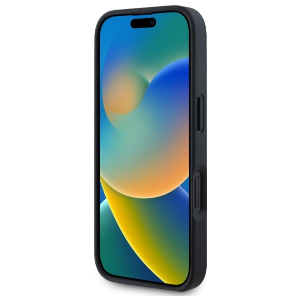 Cover BMW iPhone 16 6,1" nero/nero durocase M Meshed Tricolor Stripes MagSafe