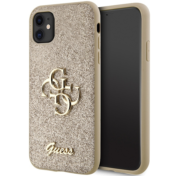 Etui Oryginalne Etui GUESS Hardcase GUHCN61HG4SGD do iPhone 11 (Fixed Glitter Big 4G / złoty) Case