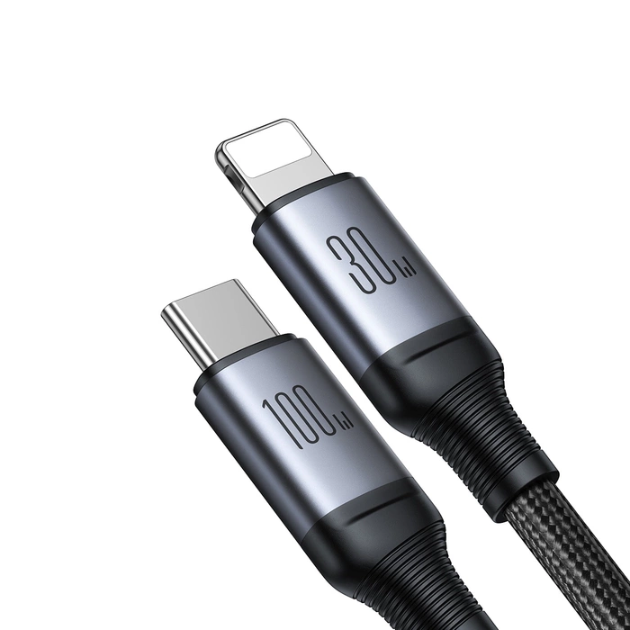 Cable 2 en 1 Joyroom speedy series SA21-1T2 USB-C - USB-C/ Lightning 100W 1,5m negro