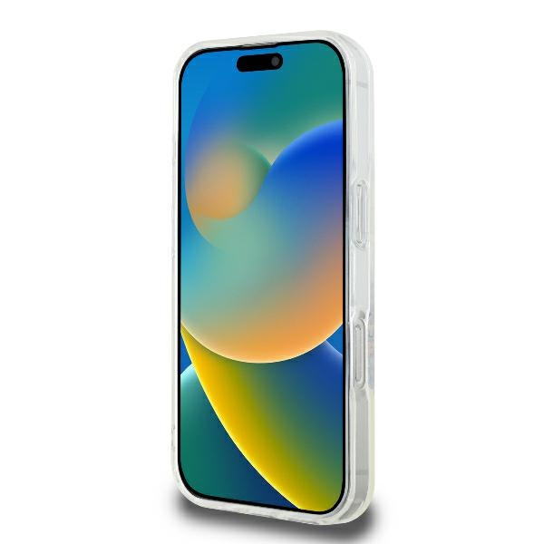 Etui Guess iPhone 16 Pro Max 6.9" przeźroczysty/transprent hardcase IML Flowers Wreath MagSafe