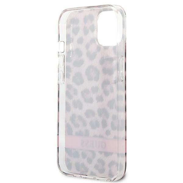 Case GUESS Apple iPhone 13 Mini Leopard Pink Hardcase