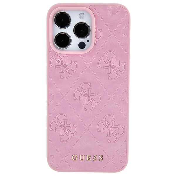 Funda Guess GUHCP15XP4EPMP iPhone 15 Pro Max 6.7" rosa/rosa durocase Cuero 4G Estampado Case