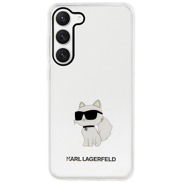 Hülle Karl Lagerfeld KLHCS23MHNCHTCT S23 Plus S916 transparent hartcase Ikonik Choupette Case