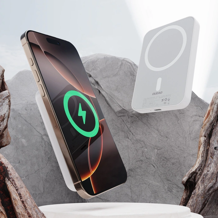 Powerbank Dudao K26 10000mAh 20W USB-A / USB-C / MagSafe - biały