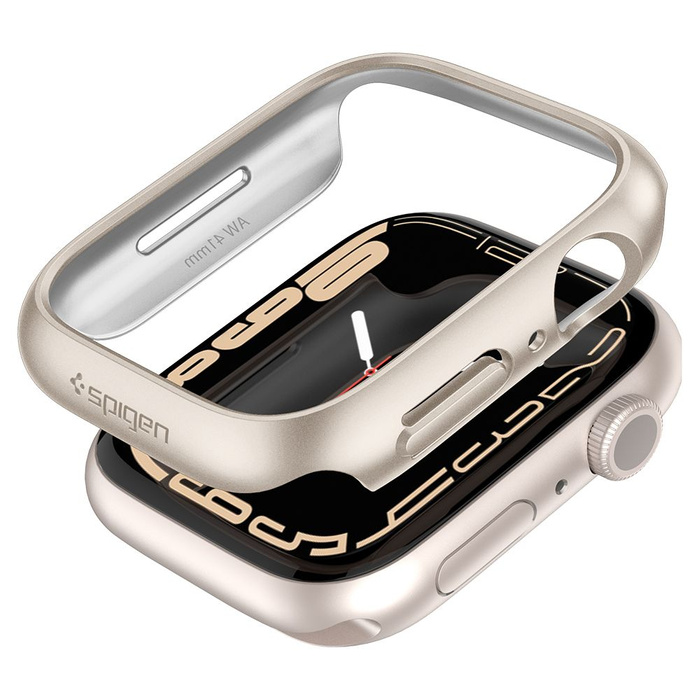 Pouzdro SPIGEN Apple 7 (41 MM) Thin Fit Case Starlight