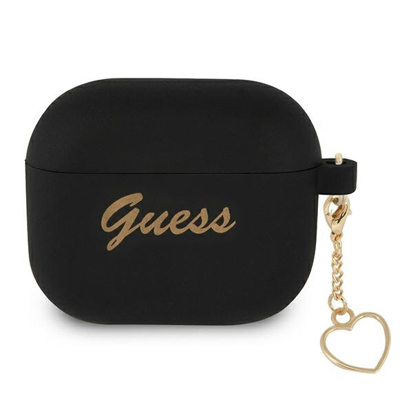 GUESS Apple Hülle 3 Cover Silikon Charm Collection Black Case