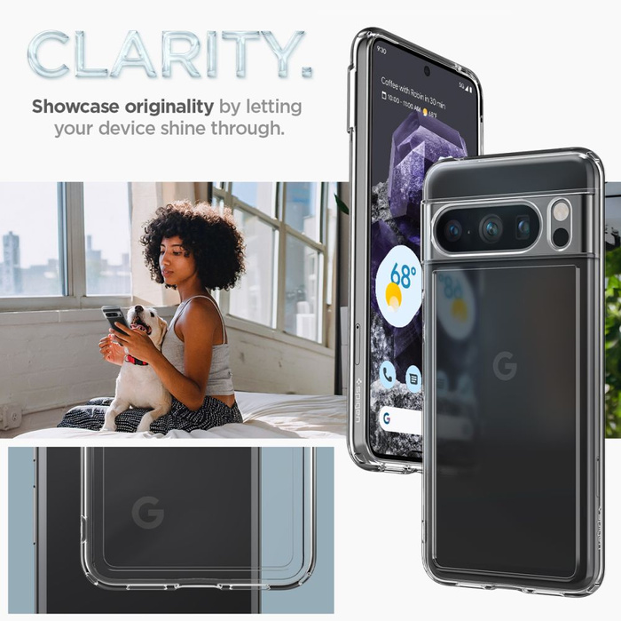 Case Spigen Ultra Hybrid Google Pixel 8 Pro Crystal Clear Case