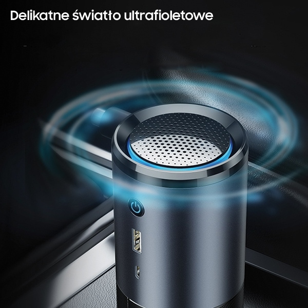 USAMS UV-C Tragbarer Luftsterilisator Schwarz Grau