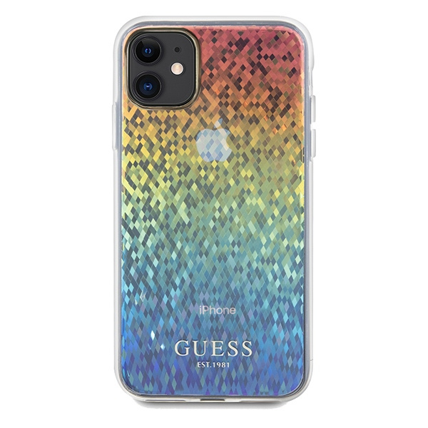 Etui Guess GUHCN61HDECMI iPhone 11 / Xr 6.1" wielokolorowy hardcase IML Faceted Mirror Disco Iridescent Case
