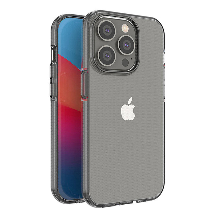 Spring Case obal iPhone 14 Pro silikonový kryt s rámem černý