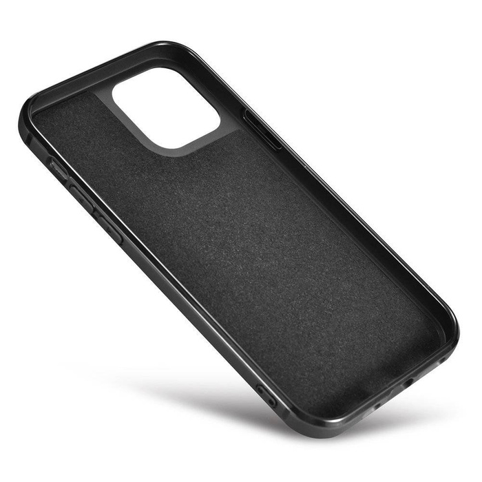 iCarer Leather Oil Wax coque en cuir véritable pour iPhone 12 Pro Max noir (ALI1206-BK)