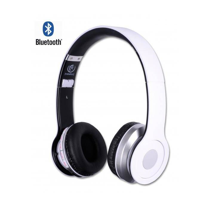 Casque d'écoute Bluetooth Rebeltec Blanc cristal