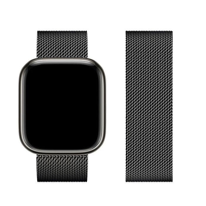 FORCELL F-DESIGN FA03 pasek do APPLE Watch 42 / 44 / 45 / 49 mm czarny