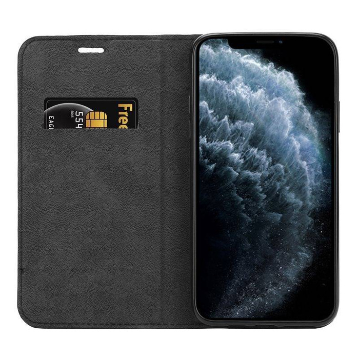 Case Crong Folio Case iPhone 11 Pro with flap for magnes black