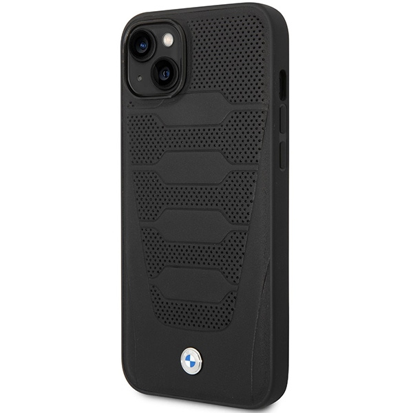 Cover BMW BMHCP14S22RPSK iPhone 14 6,1" nero/nero Modello sedili in pelle