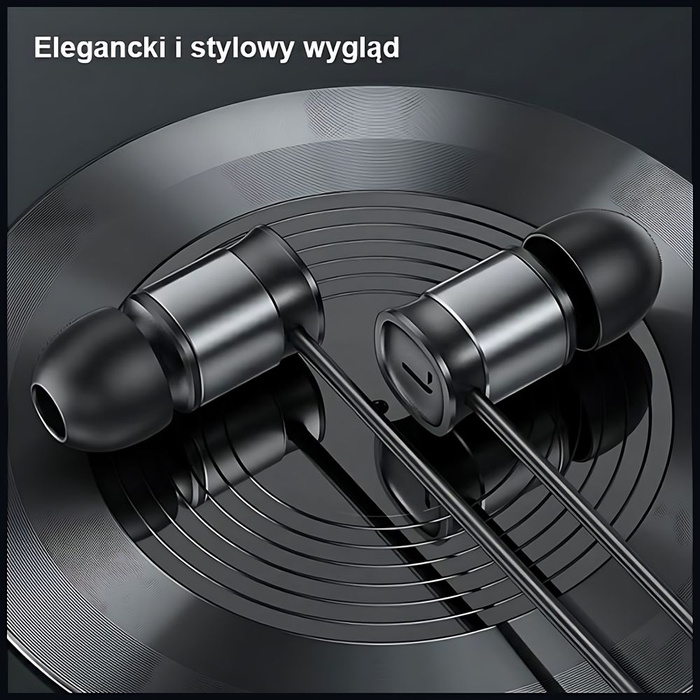 USAMS Headphones EP-46 USB-C black/black 1.2m HSEP4603