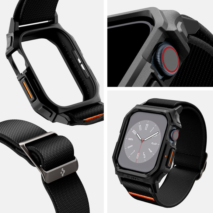 Funda Spigen Apple Watch MATTE LITE FIT "PRO" 10 (42 MM) NEGRO