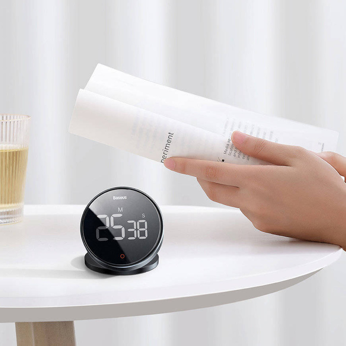 Timer conto alla rovescia rotazione Baseus Heyo Pro grigio (FMDS000013)