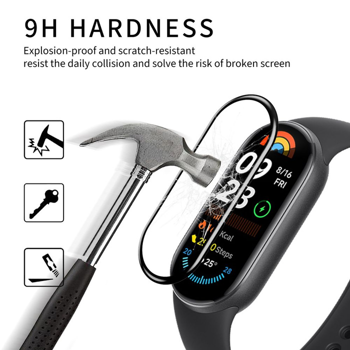 HOFI HYBRID GLASS XIAOMI MI SMART BAND 6 BLACK
