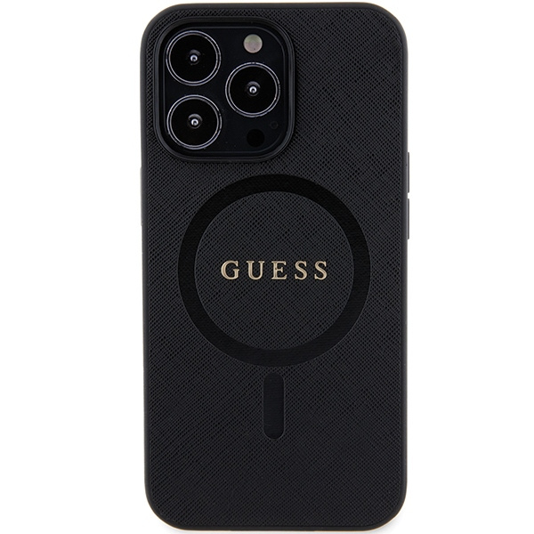 Guess GUHMP13XPSAHMCK iPhone 13 Pro Max 6.7" negro/negro durocase Saffiano MagSafe