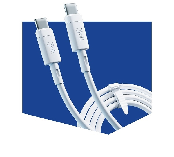 3mk HyperSilicone Cable USB-C/USB-C cable white 1m 60W 3A