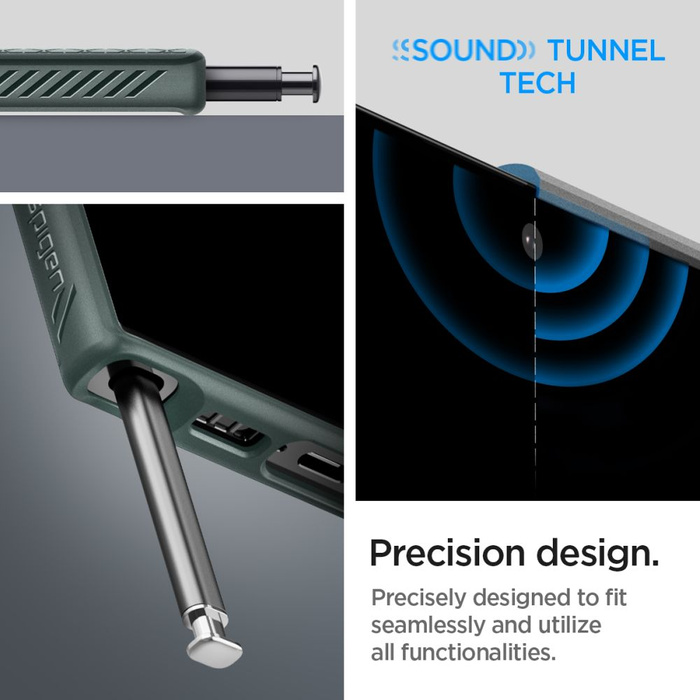 Obal Spigen Liquid Air Galaxy S23 Ultra Abyss Green Case