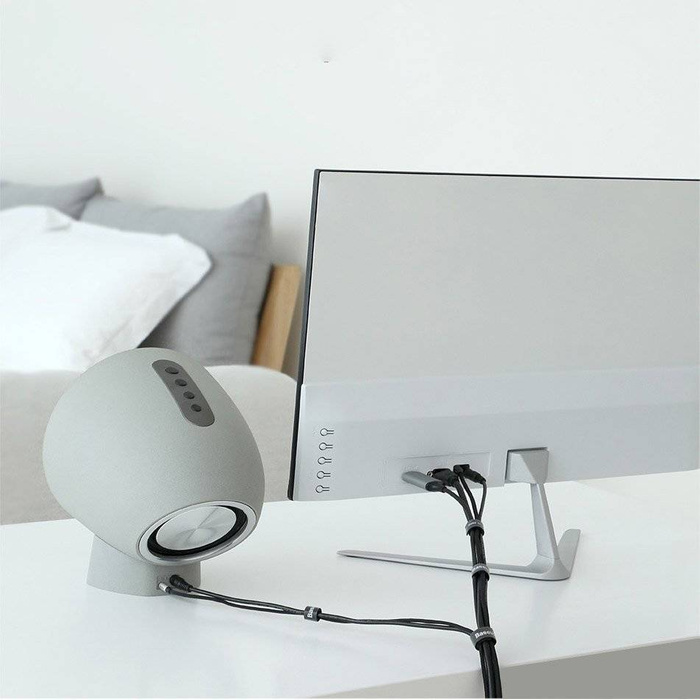 Baseus Rainbow Circle popruhy na suchý zip - páska na suchý zip Organizér kabelů na suchý zip 3m šedý (ACMGT-F0G)