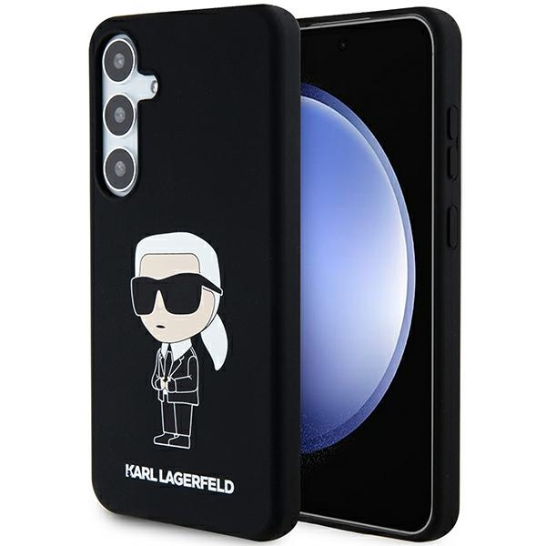 Etui Karl Lagerfeld KLHCS24MSNIKBCK S24+ S926 hardcase czarny/black Silicone Ikonik Case