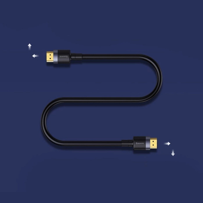 Baseus Cafule HDMI / HDMI 2.0 4K 60 Hz 3D 18 Gbit/s Kabel 2 m – Schwarz
