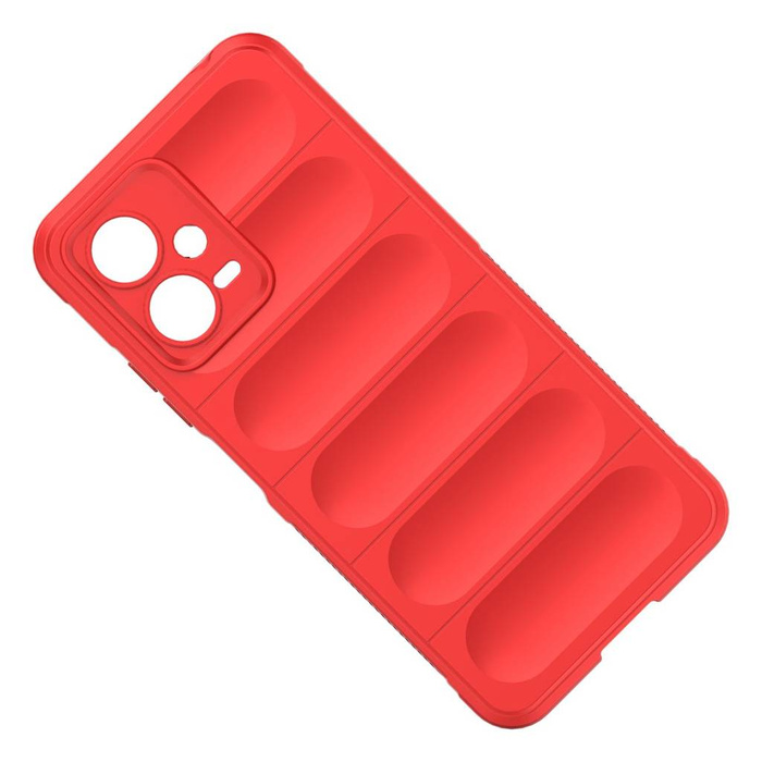 Custodia Magic Shield per Xiaomi Redmi Note 12 5G / Poco X5 5G Custodia flessibile per armatura rossa