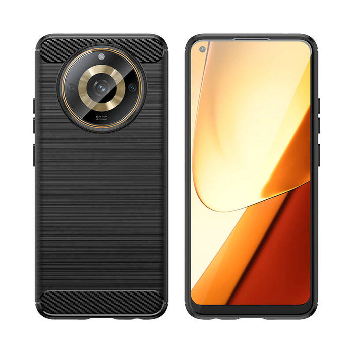 Funda de carbono flexible para Realme 11 Carbon Case - negra