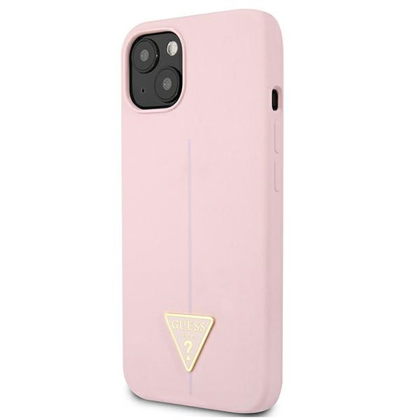 Hülle GUESS Apple iPhone 13 Mini-Silikon-Dreieck Lila Hartcase