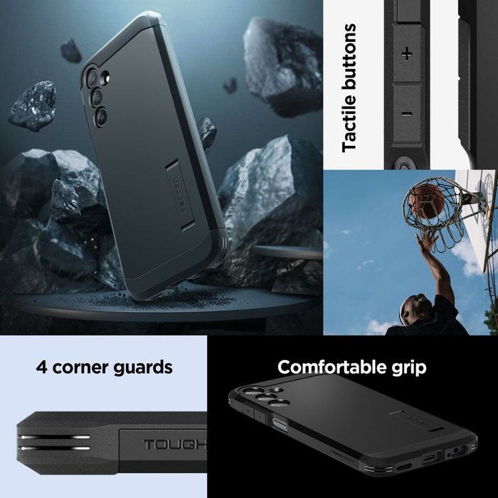 Hülle Spigen Tough Armor Samsung Galaxy A15 4g / 5g Schwarz Case