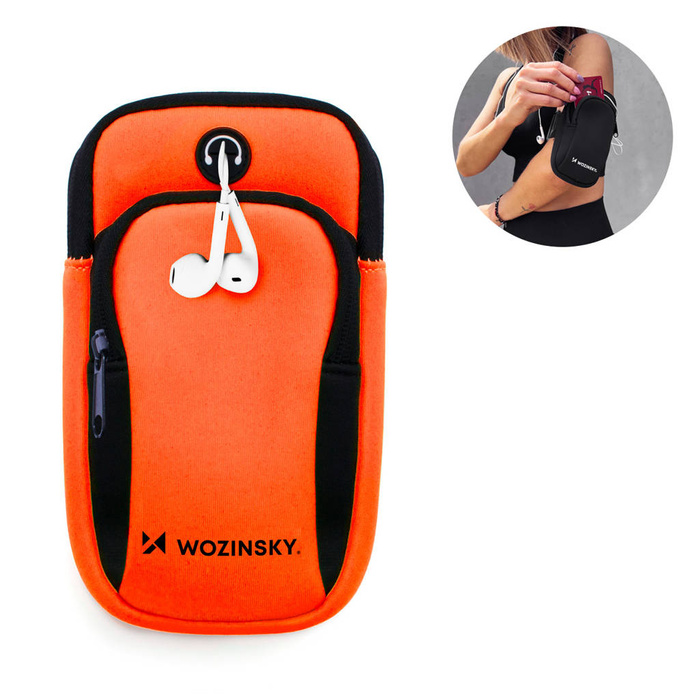 Wozinsky running phone brazalete naranja (WABOR1)