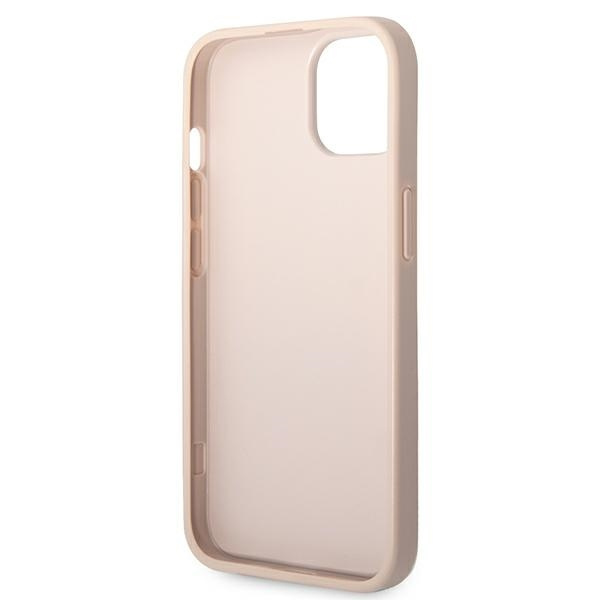 Case Guess iPhone 14 6.1" pink/pink hardcase 4G Big Metal Logo