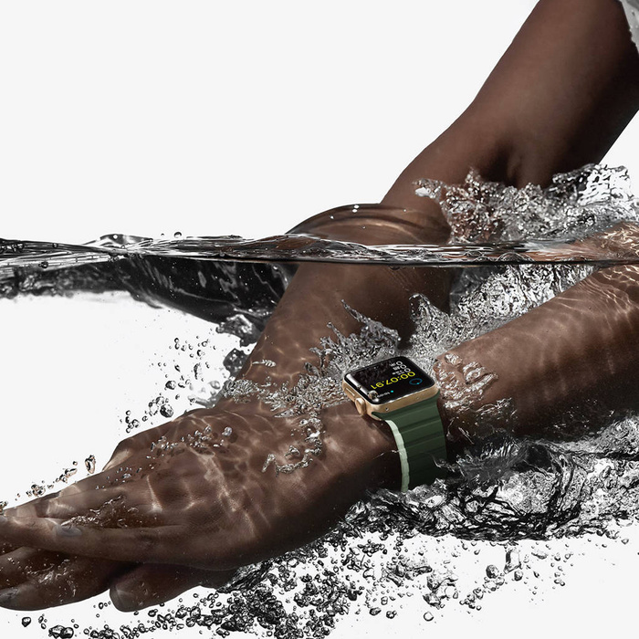 Magnetický řemínek pro Apple Watch SE, 8, 7, 6, 5, 4, 3, 2, 1 (41, 40, 38 mm) Dux Ducis řemínek (verze LD) – zelený