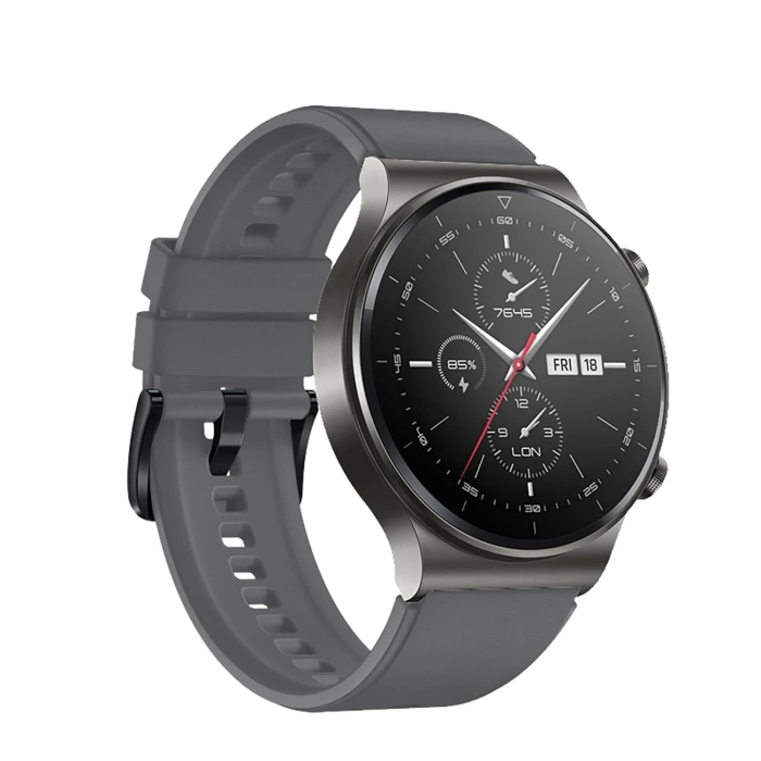 Silikonarmband für Huawei Watch GT 2/3/4/2 Pro/3 Pro/4 Pro/GT 2e 46 mm – Grau