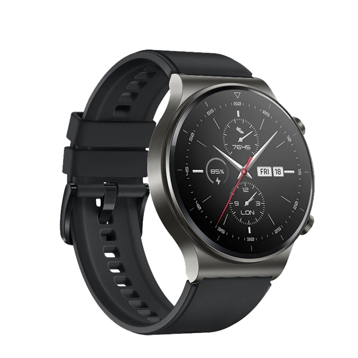 Silikonarmband für Huawei Watch GT 2/3/4/2 Pro/3 Pro/4 Pro/GT 2e 46 mm – Schwarz