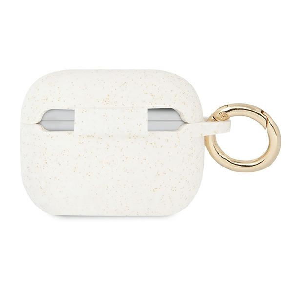 Guess Apple GUAPSGGEH AirPods Pro Hülle weiß / weiß Silikon Glitter