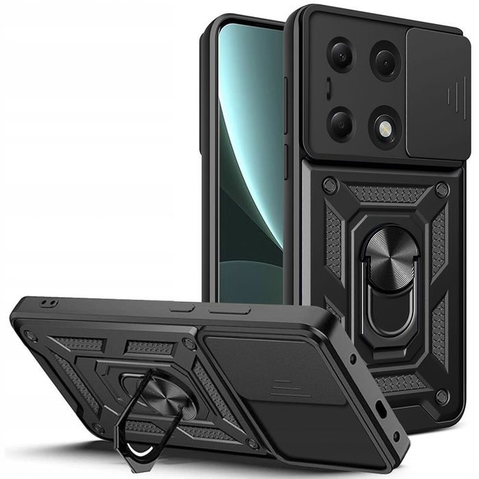 Etui Tech-protect Camshield Pro Xiaomi Redmi Note 13 Pro 4g / Lte / Poco M6 Pro 4g / Lte Black Case